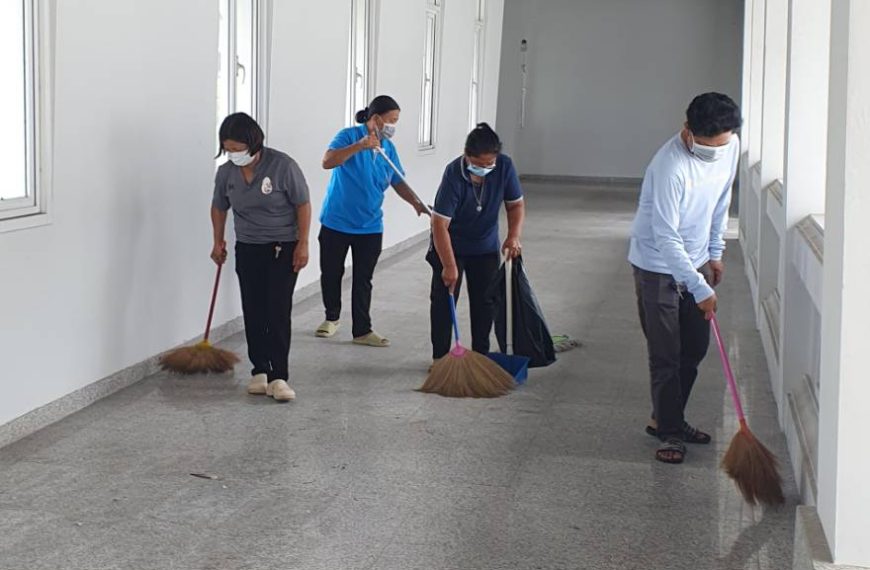26 กันยายน 2568 – เตรียมพื้นที่บริเวณอาคารเจดีย์เฉลิมพระเกียรติ